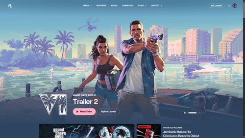 Обновление сайта Rockstar Games: Новый дизайн и фокус на ключевых проектах