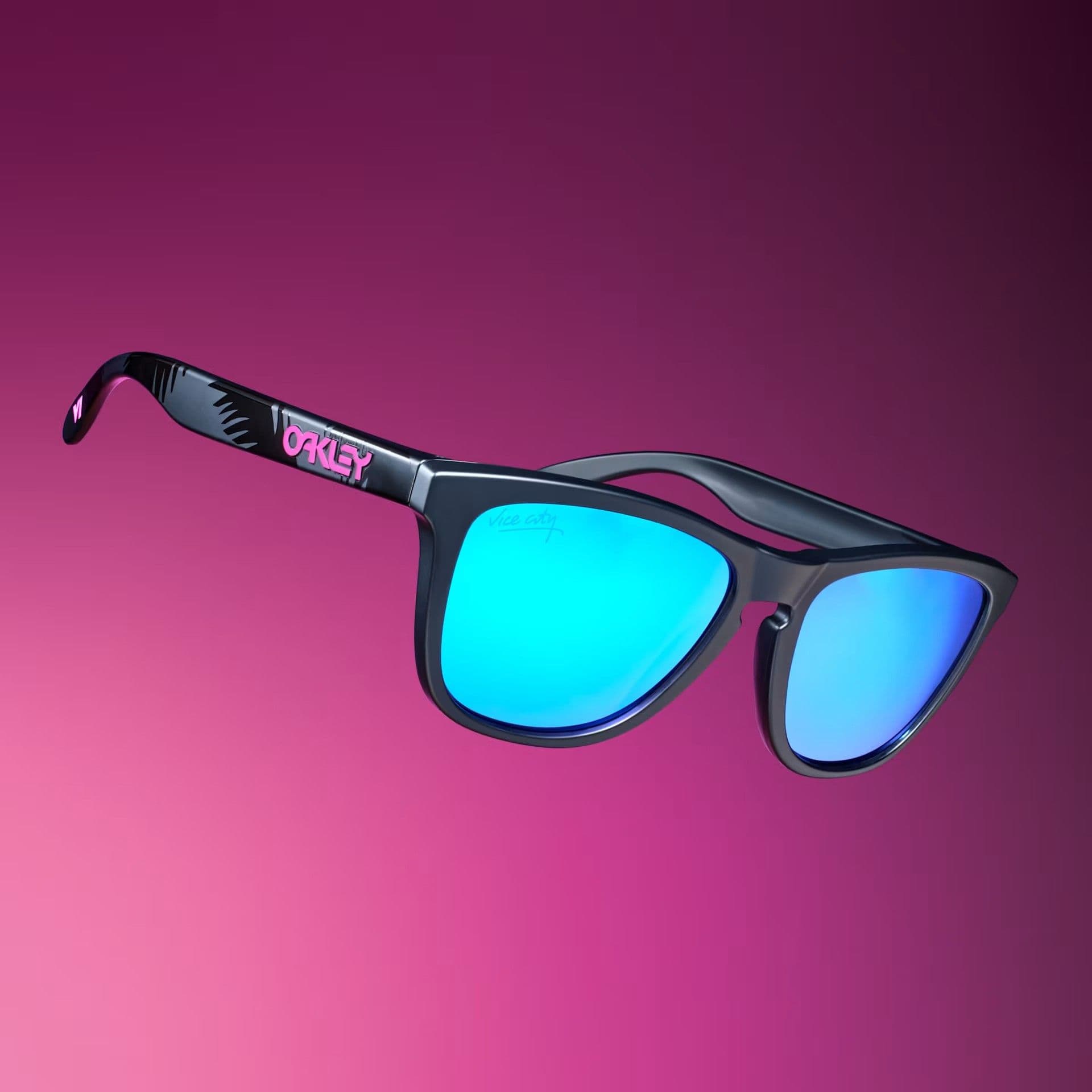 Очки GTAVI Oakley Frogskins с линзами Prizm Sapphire