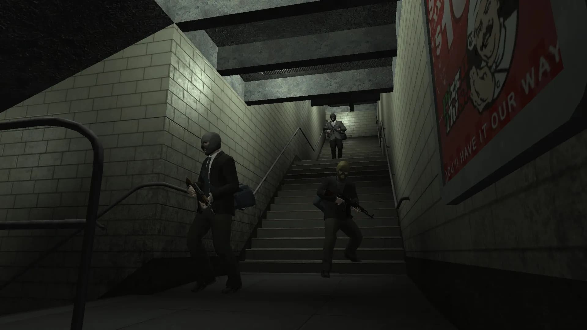ThreeLeafClover-GTAIV-GoingDownTheSubway.webp