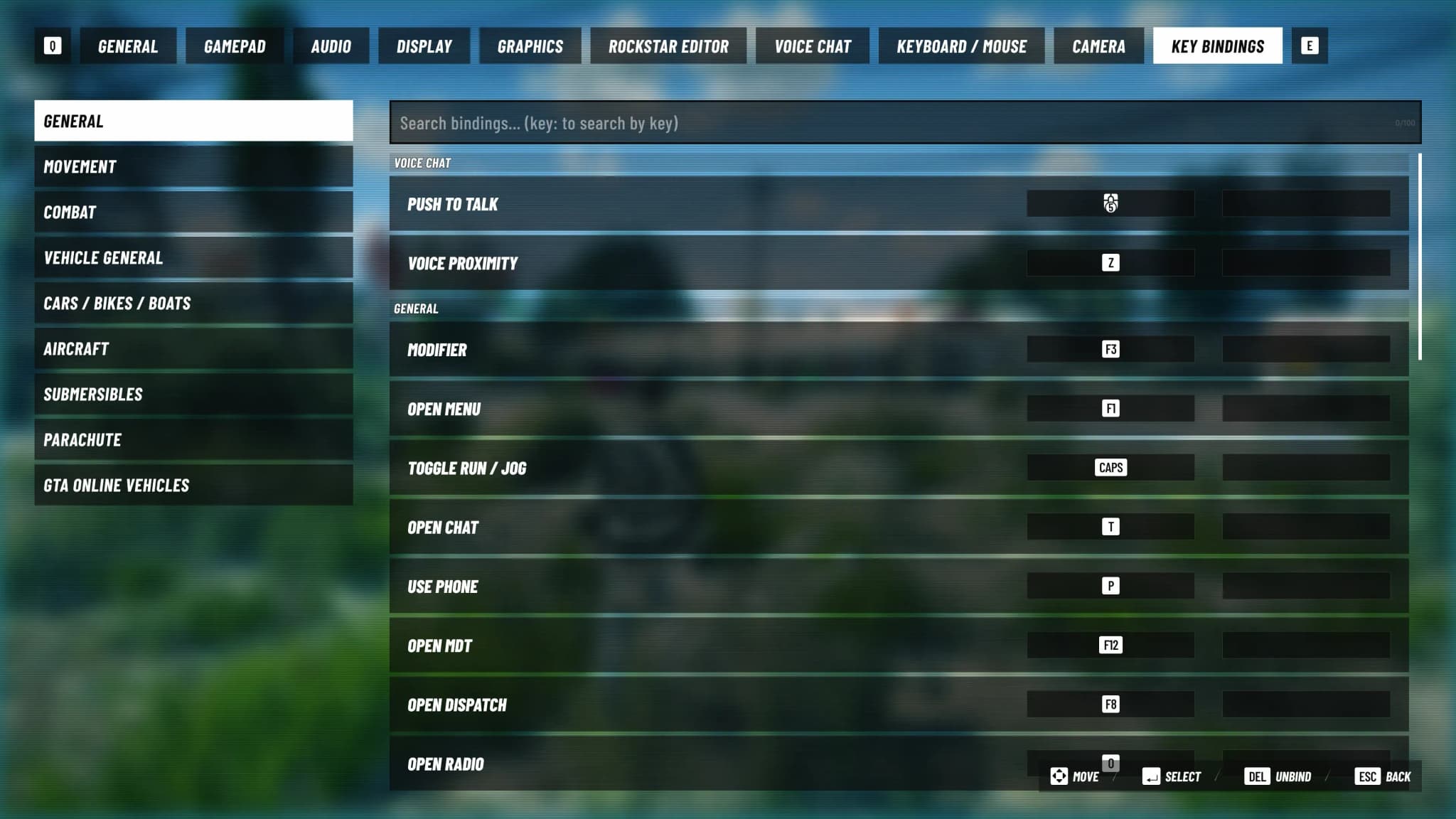 Обновленный UI настроек в nopixel V