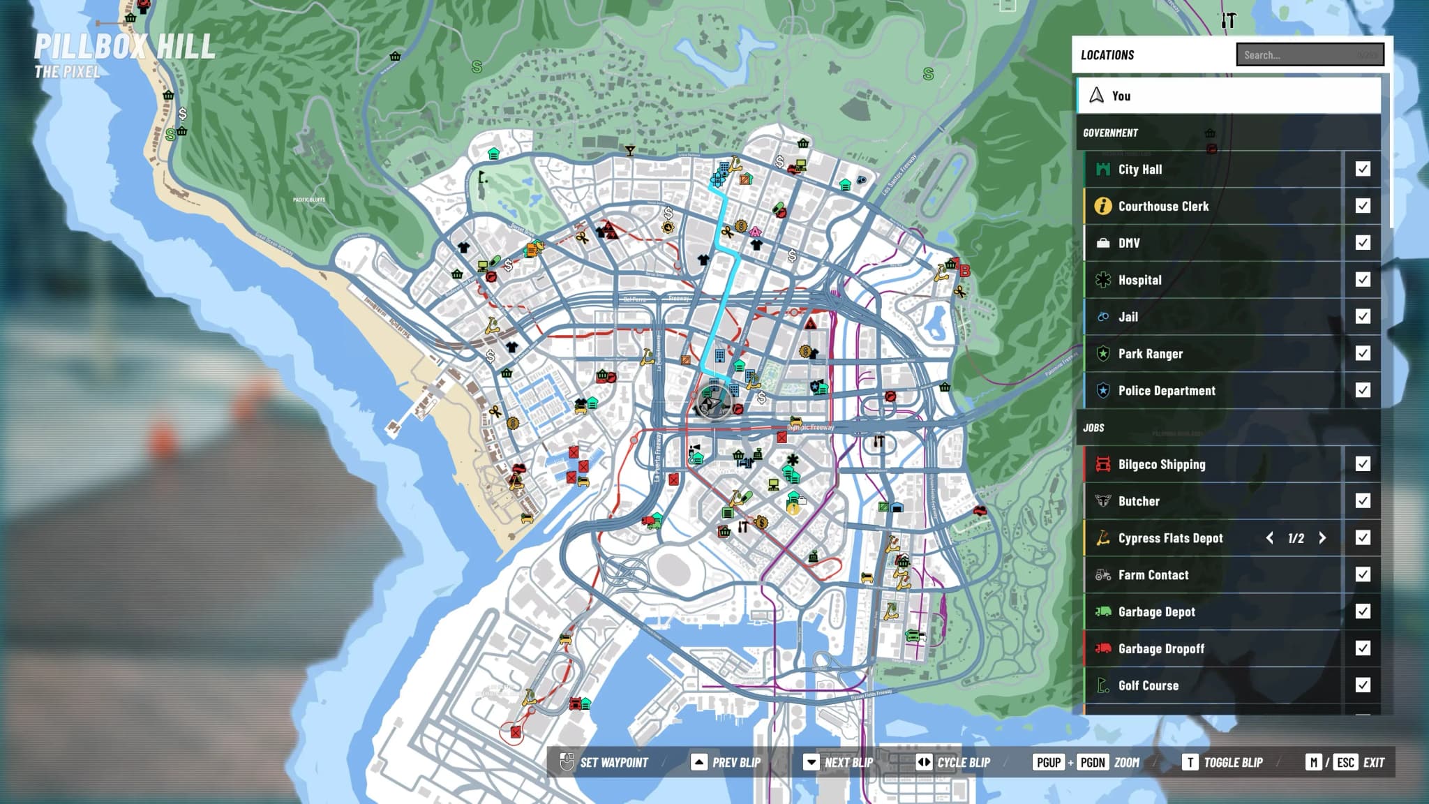 Обновленный UI мини-карты в nopixel V