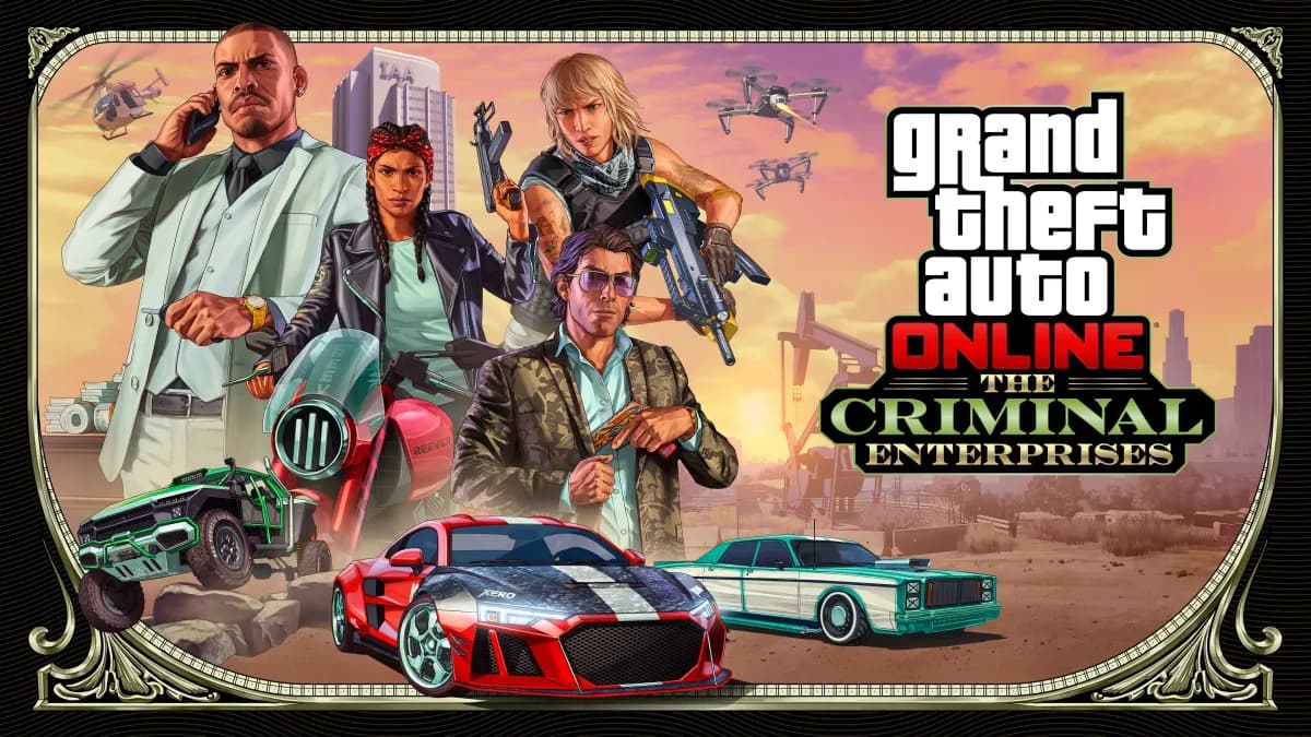 Преступные организации — патч v1.65, 26.07.2022 Обложка обновления GTA Online: Преступные организации — v1.65, 26.07.2022